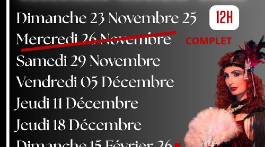 Dates Déjeuners spectacles 