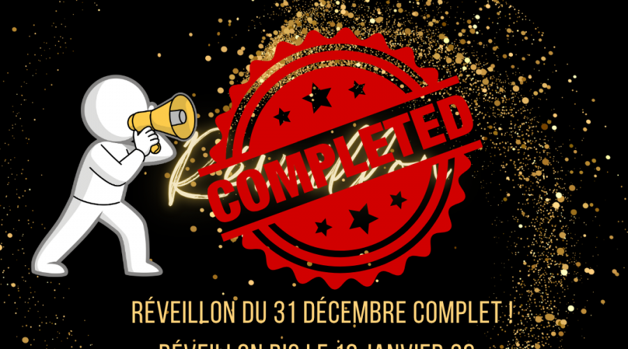  Le réveillon du 31 décembre affiche désormais complet