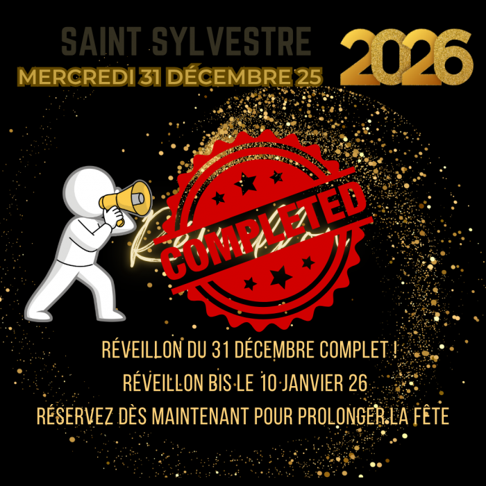  Le réveillon du 31 décembre affiche désormais complet